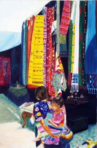 Mere et fille a Chichi Guatemala